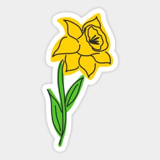 Daffodil Sticker